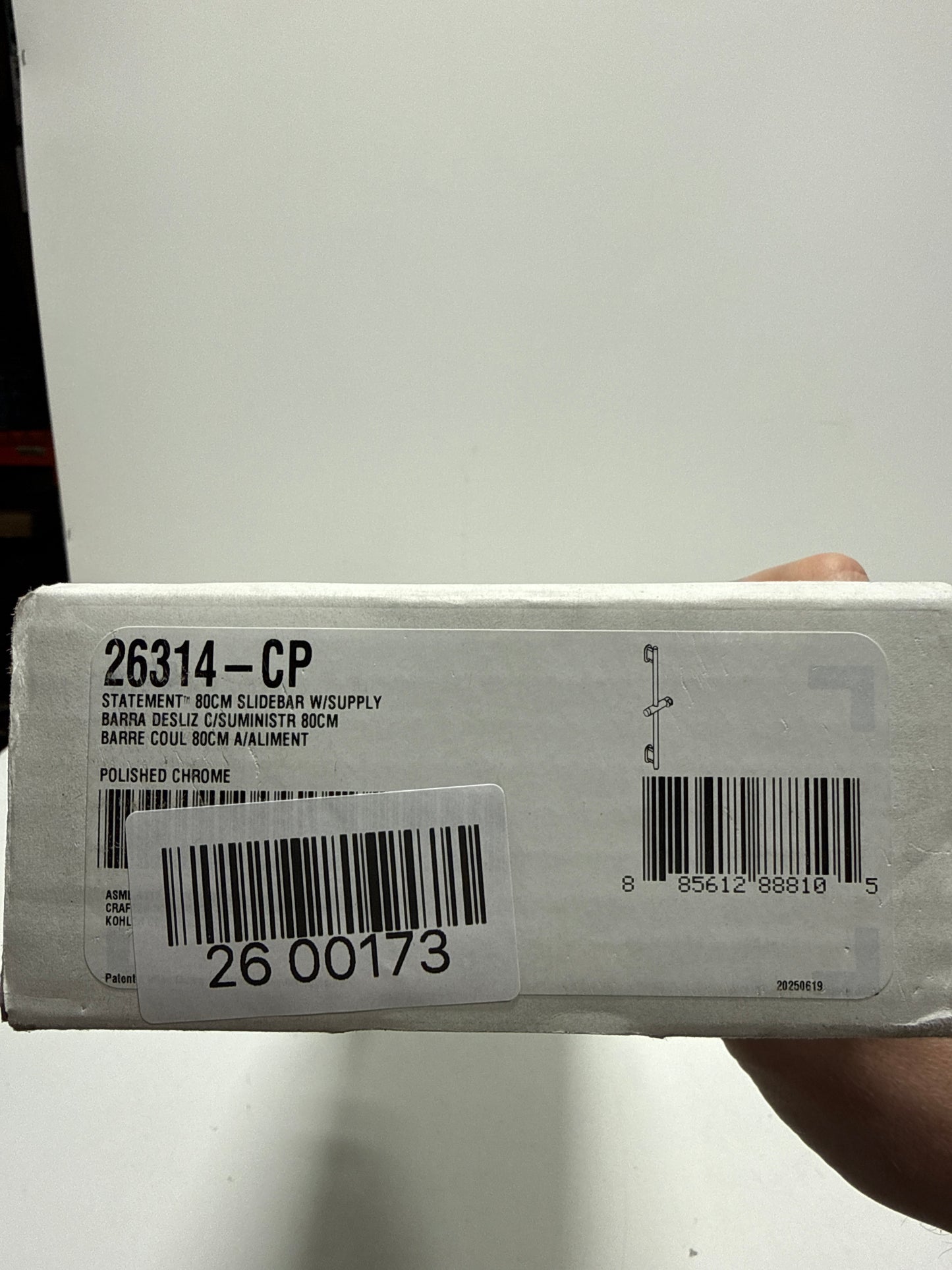 Kohler Statement 31.9 in. Shower Sleeve, Polished Chrome