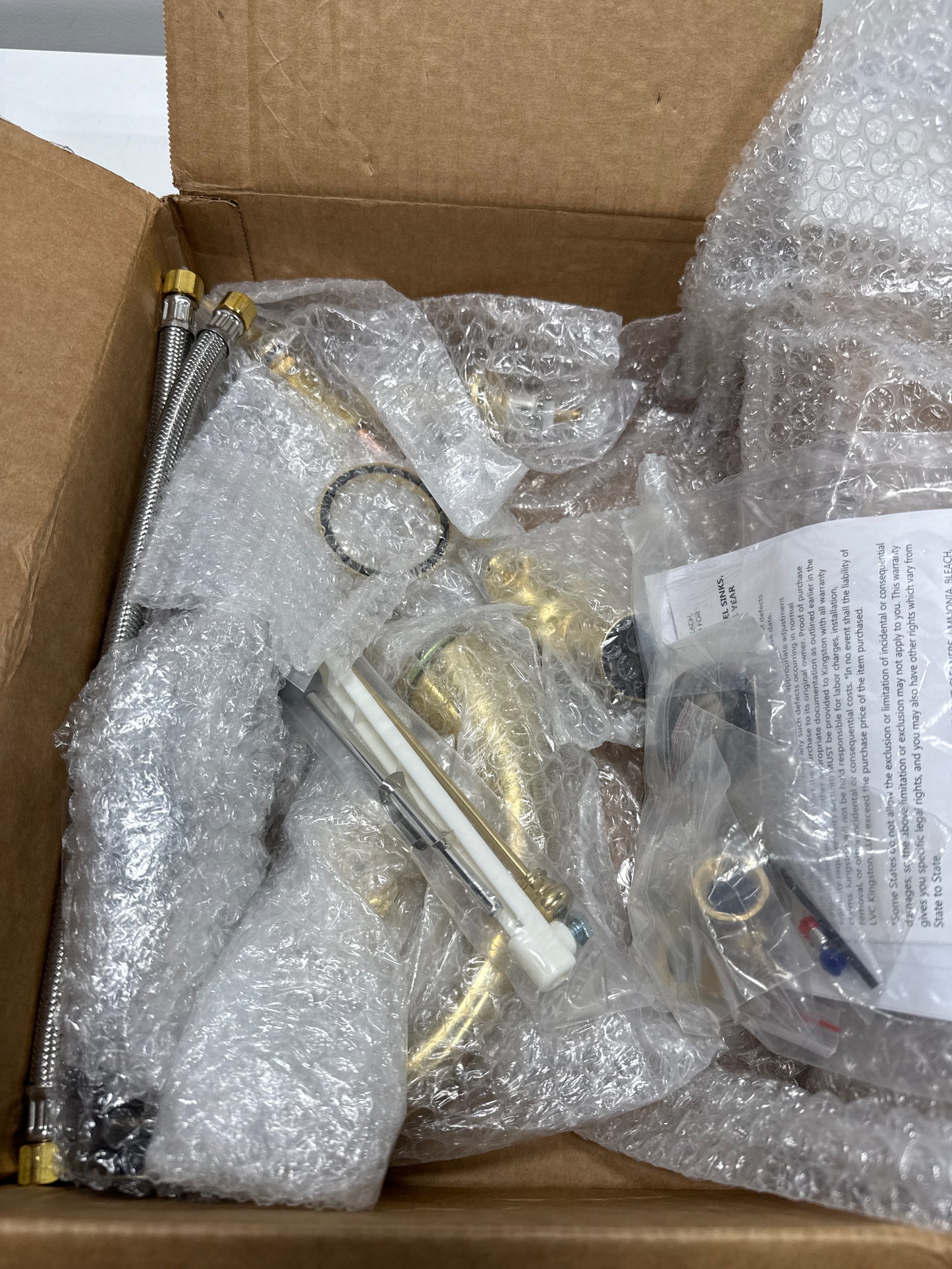 Kingston Brass KB962LL Widespread Bathroom Faucet, Polished Brass