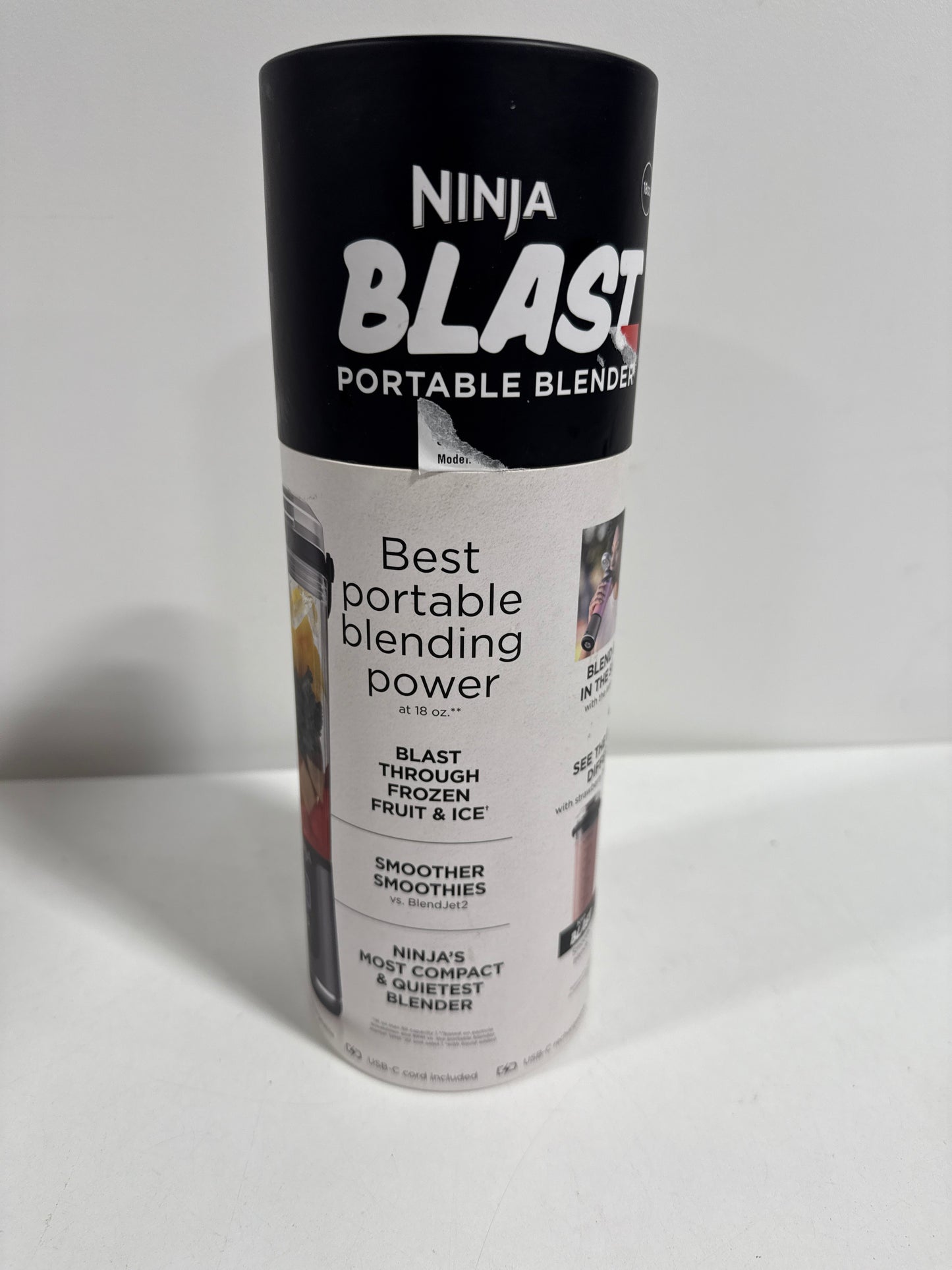 Ninja Blast 18 Oz. Single Speed Black Portable Blender