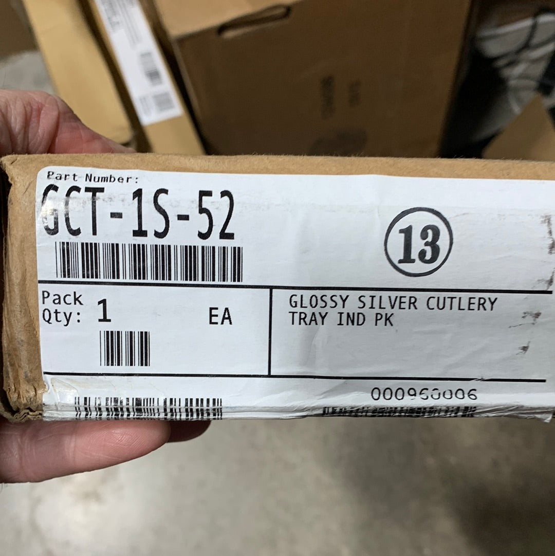 Rev-a-Shelf GCT-1-52 Value Line 21-1/4" Polymer Trim to Fit Glossy Drawer Insert Cutlery Organizer Silver Storage and Organization Cabinet and Kitchen