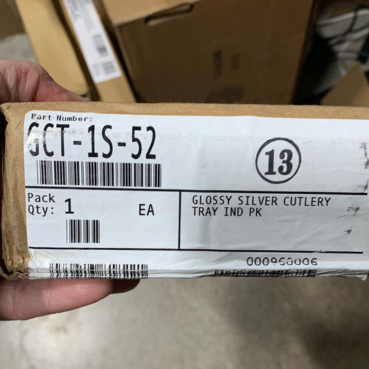 Rev-a-Shelf GCT-1-52 Value Line 21-1/4" Polymer Trim to Fit Glossy Drawer Insert Cutlery Organizer Silver Storage and Organization Cabinet and Kitchen