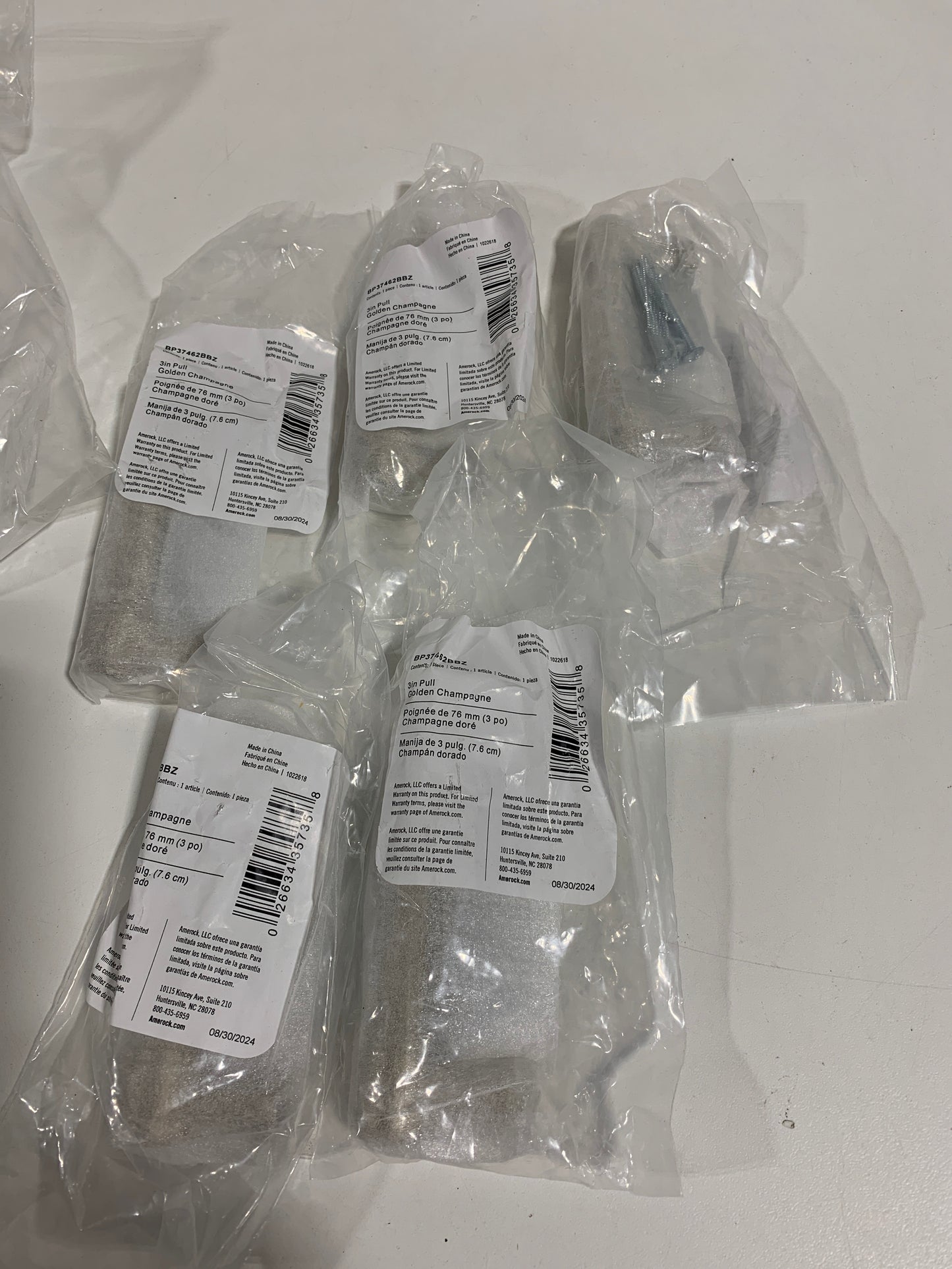 5 Amerock BP37462 Faircrest 3 Inch Center to Center Bar Cabinet Pull Golden Champagne