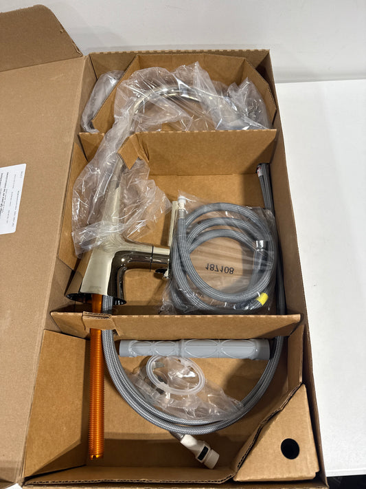 Moen 9126 Kurv 1.5 GPM Single Hole Pull Down Kitchen Faucet Polished Nickel