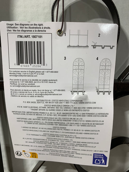 See Desc Kirkland Metal Garden Trellis