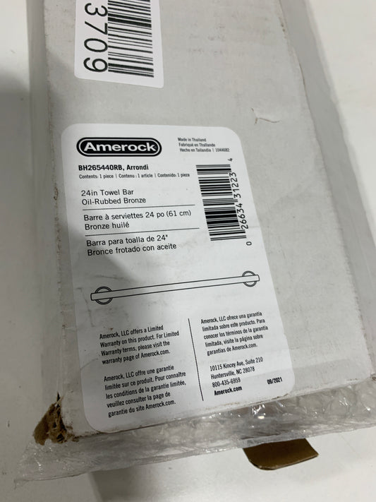 Amerock BH26544ORB | Oil Rubbed Bronze Towel Bar | 24 in (610 mm)