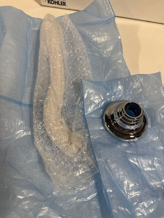 Kohler K-72775-CP Artifacts Showerarm and Flange, Polished Chrome, 0.5