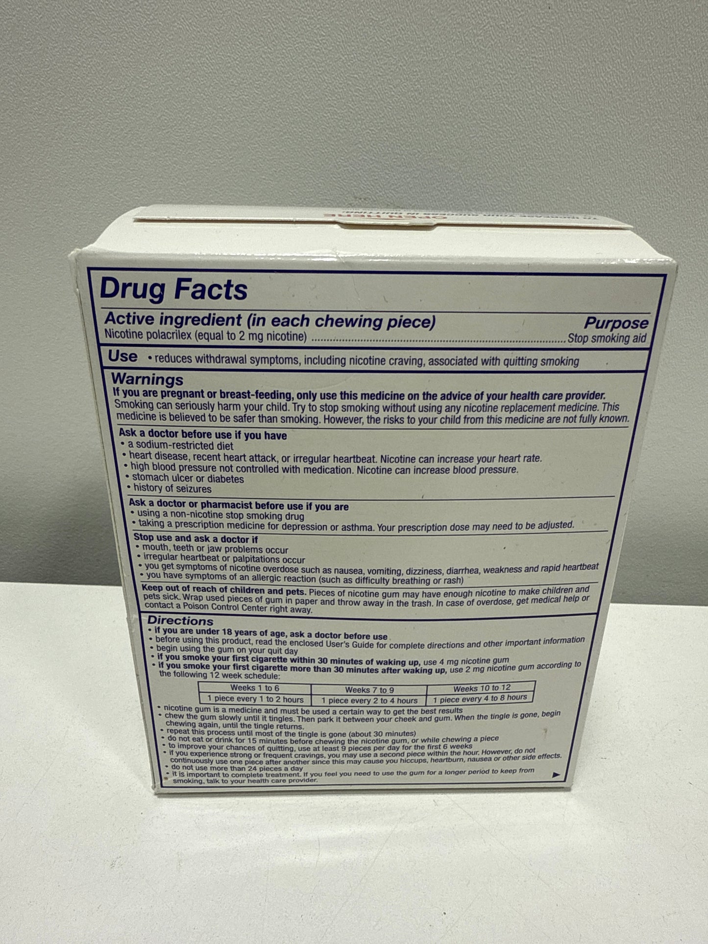 Nicorette 2mg Original Gum - 200 Pieces