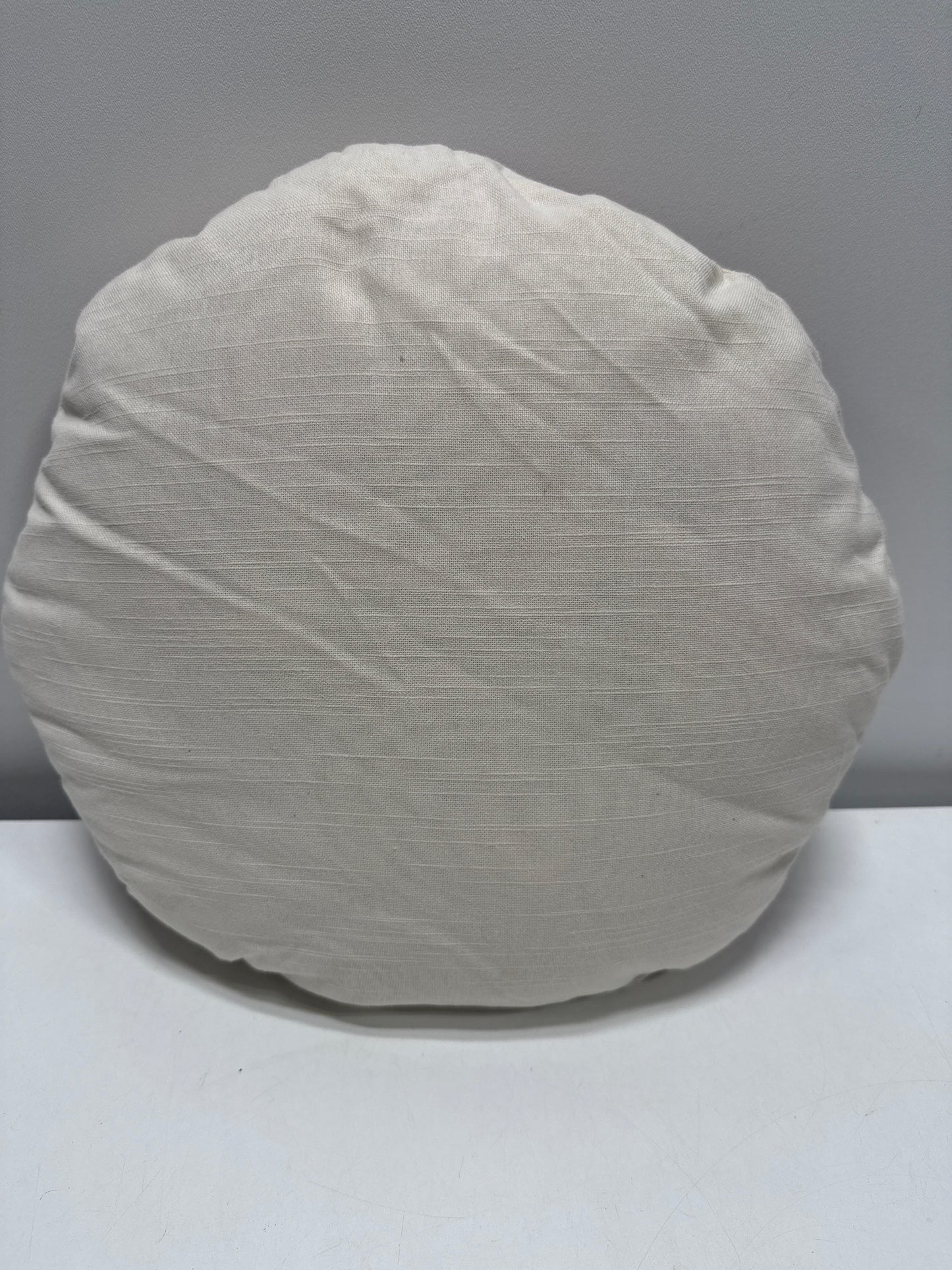 Cream and Burgundy Partridge Pillow - 16"R X 2"D - Threshold™ Designed with Studio McGee