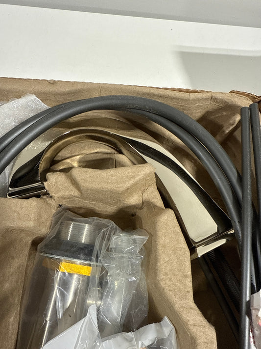 Less Handles - Delta 3551-MPU-DST Dryden 1.2 GPM Widespread Bathroom Faucet with Pop-up Drain Assembly Brilliance Polished Nickel