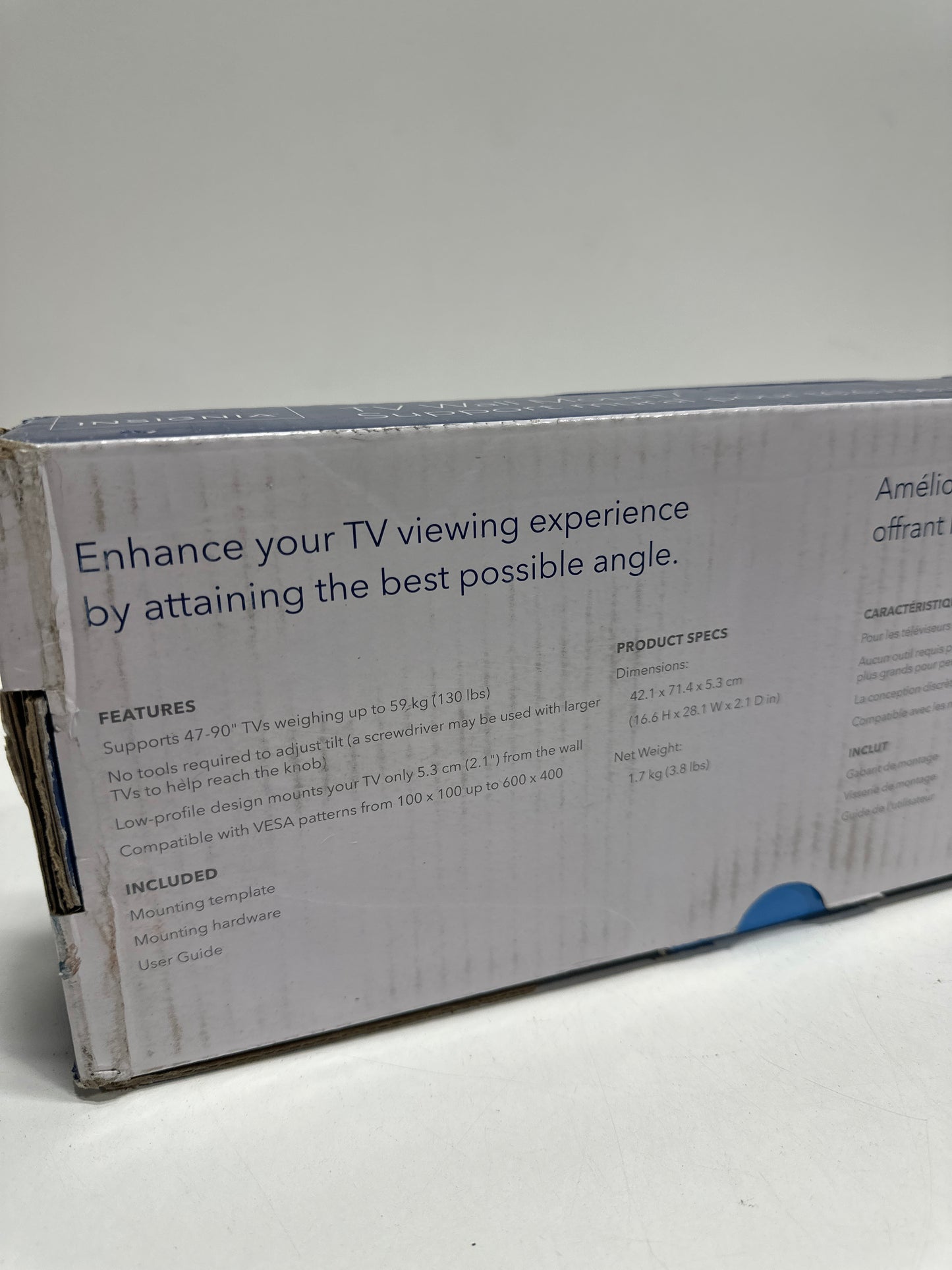 Insignia™ - Tilting TV Wall Mount for Most 47” – 90” TVs - Black - *TV & Home Theater