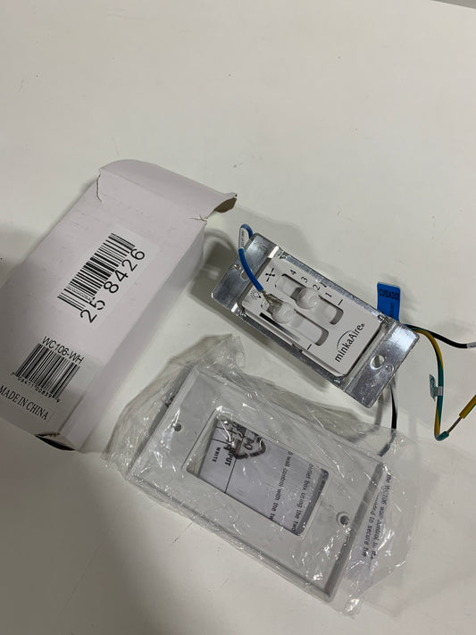 Minka Aire Wall Mounted Remote Control for Light Fan WC106-WH in White