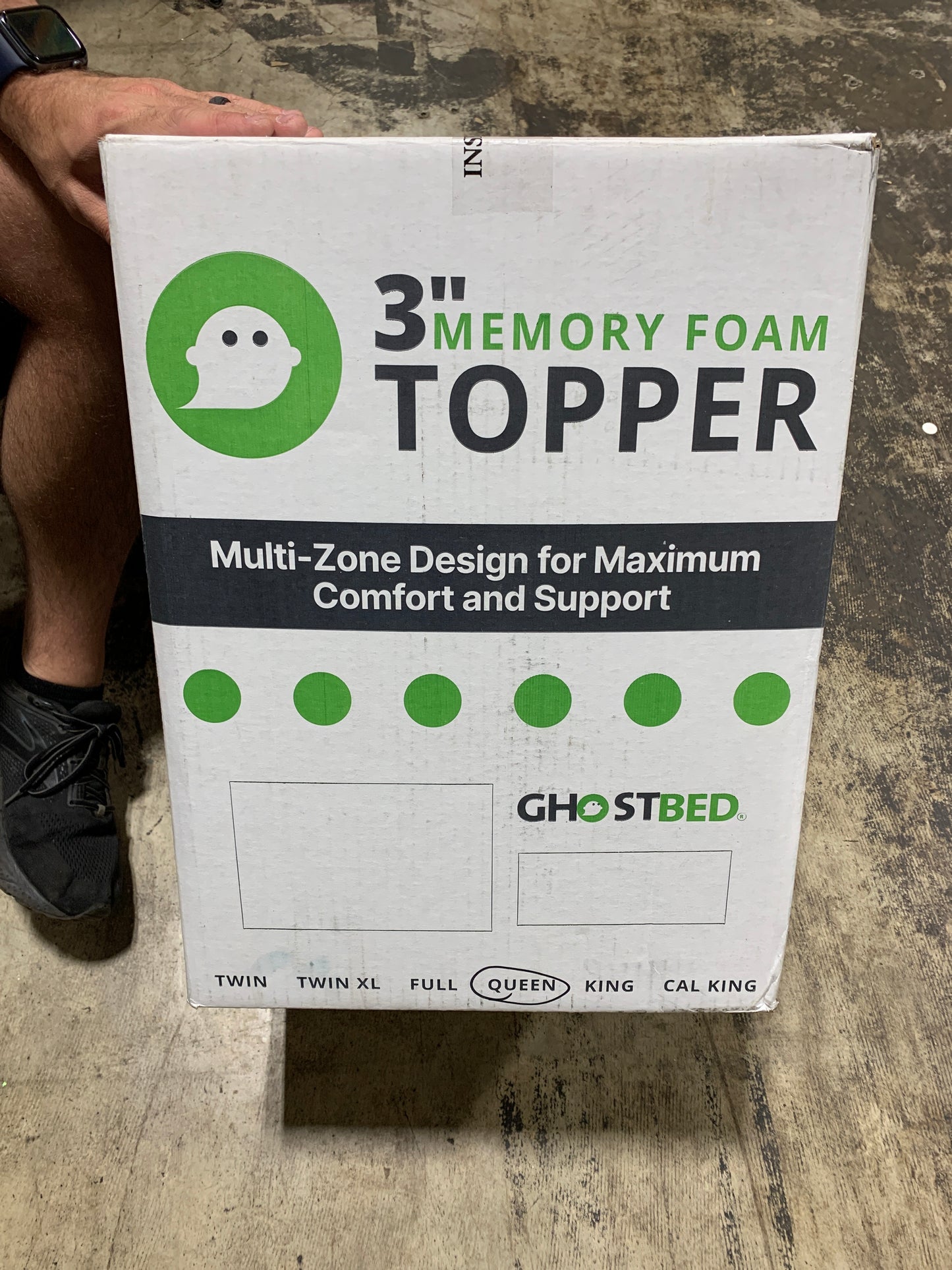 Ghostbed - Memory Foam Topper Queen