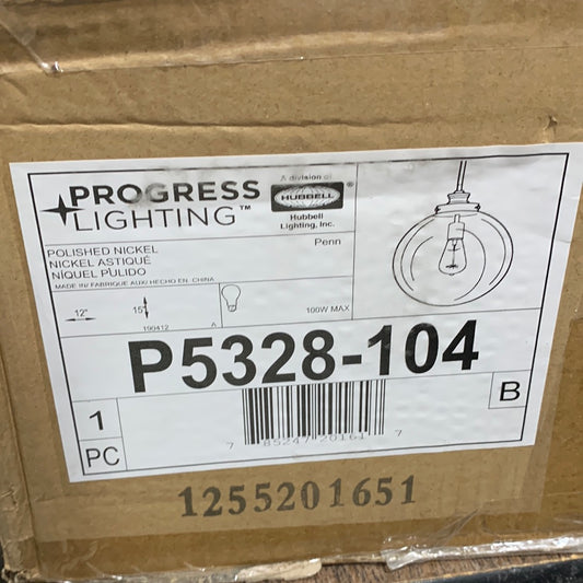 Progress Lighting Penn Single Light 12" Wide Pendant