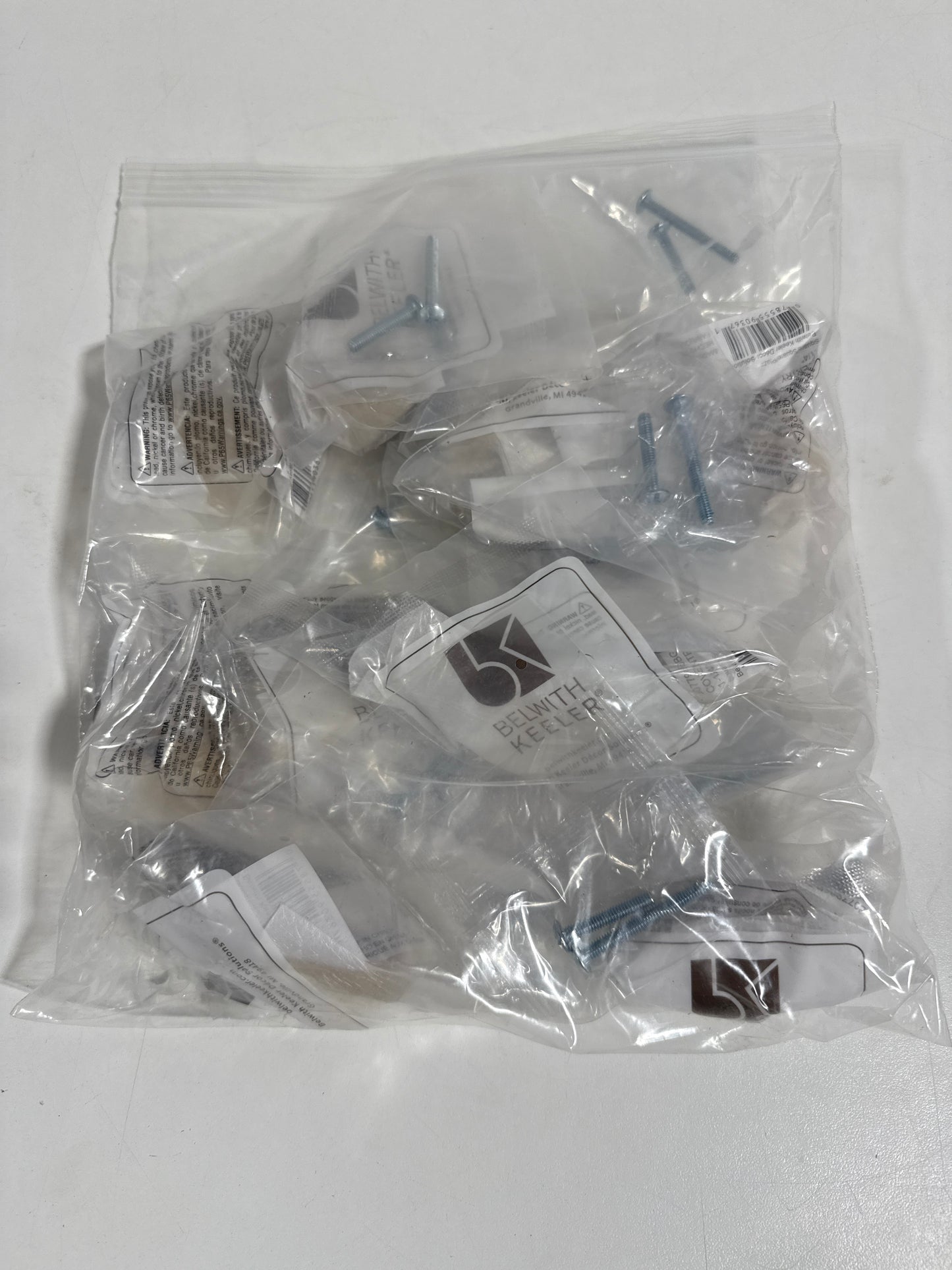 11 x Belwith Keeler B077986 Coventry 1-1/4 Inch Square Cabinet Knob Brushed Golden Brass