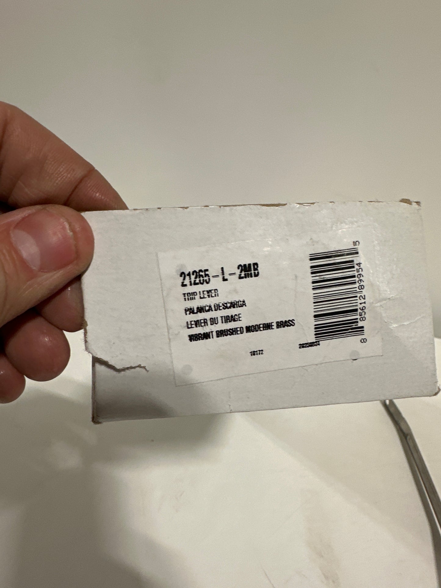 Kohler K-21265-L Irvine Left-hand Trip Lever Vibrant Brushed Moderne Brass - *Plumbing