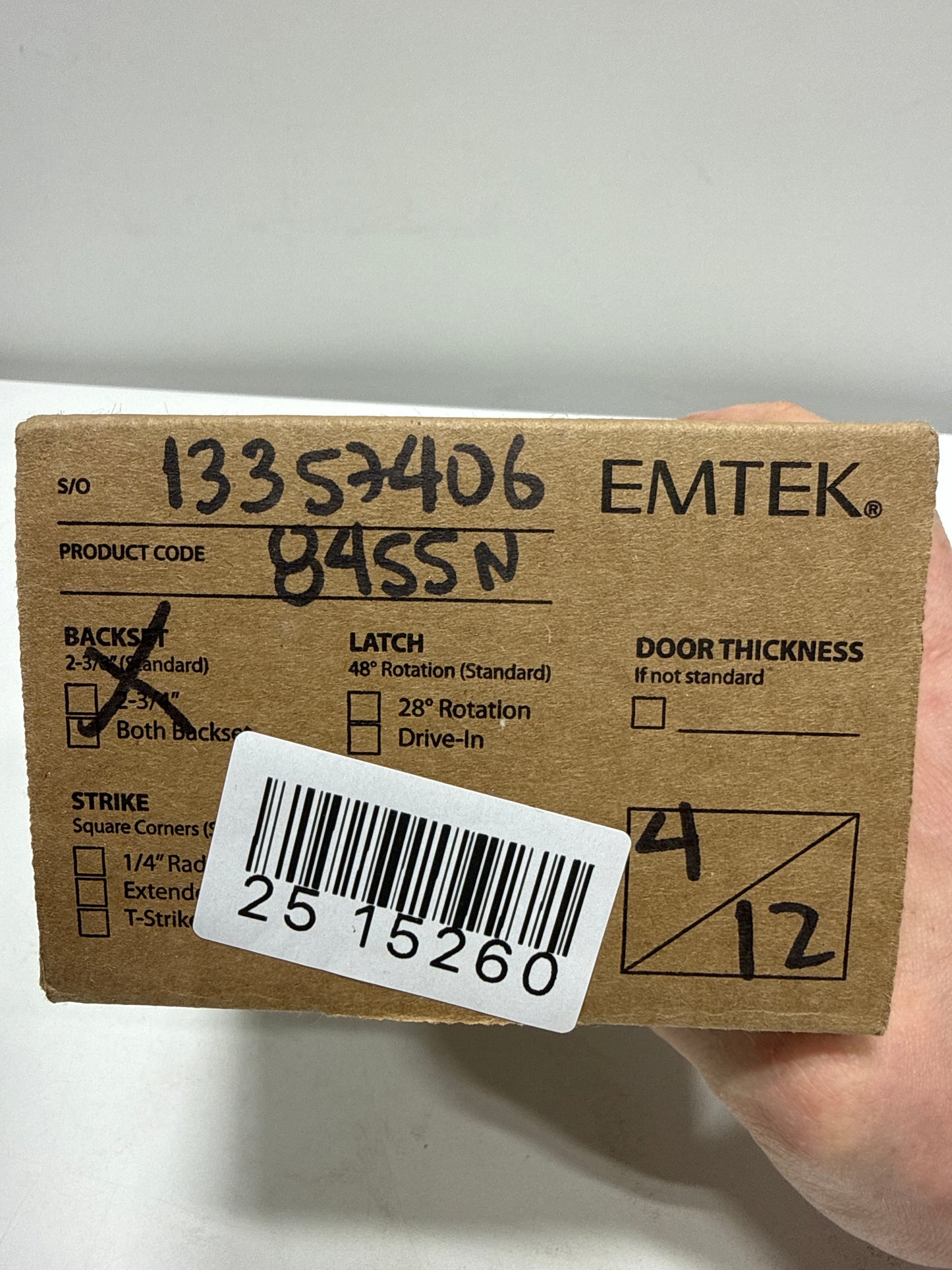 Emtek Satin Nickel Deadbolt 8455US15 8455US15