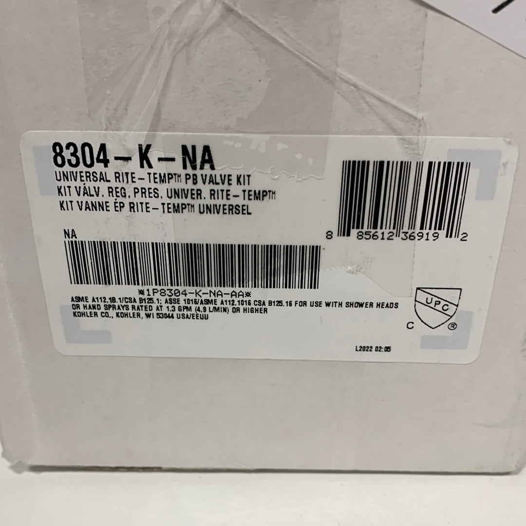 Kohler Rite-Temp 1/2 Inch Pressure-Balancing Valve