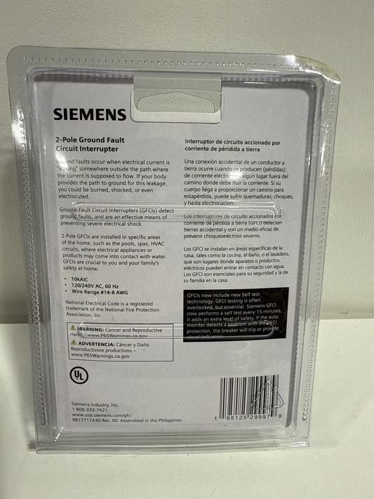 QPFB 30 Amp 2-Pole GFCI Circuit Breaker