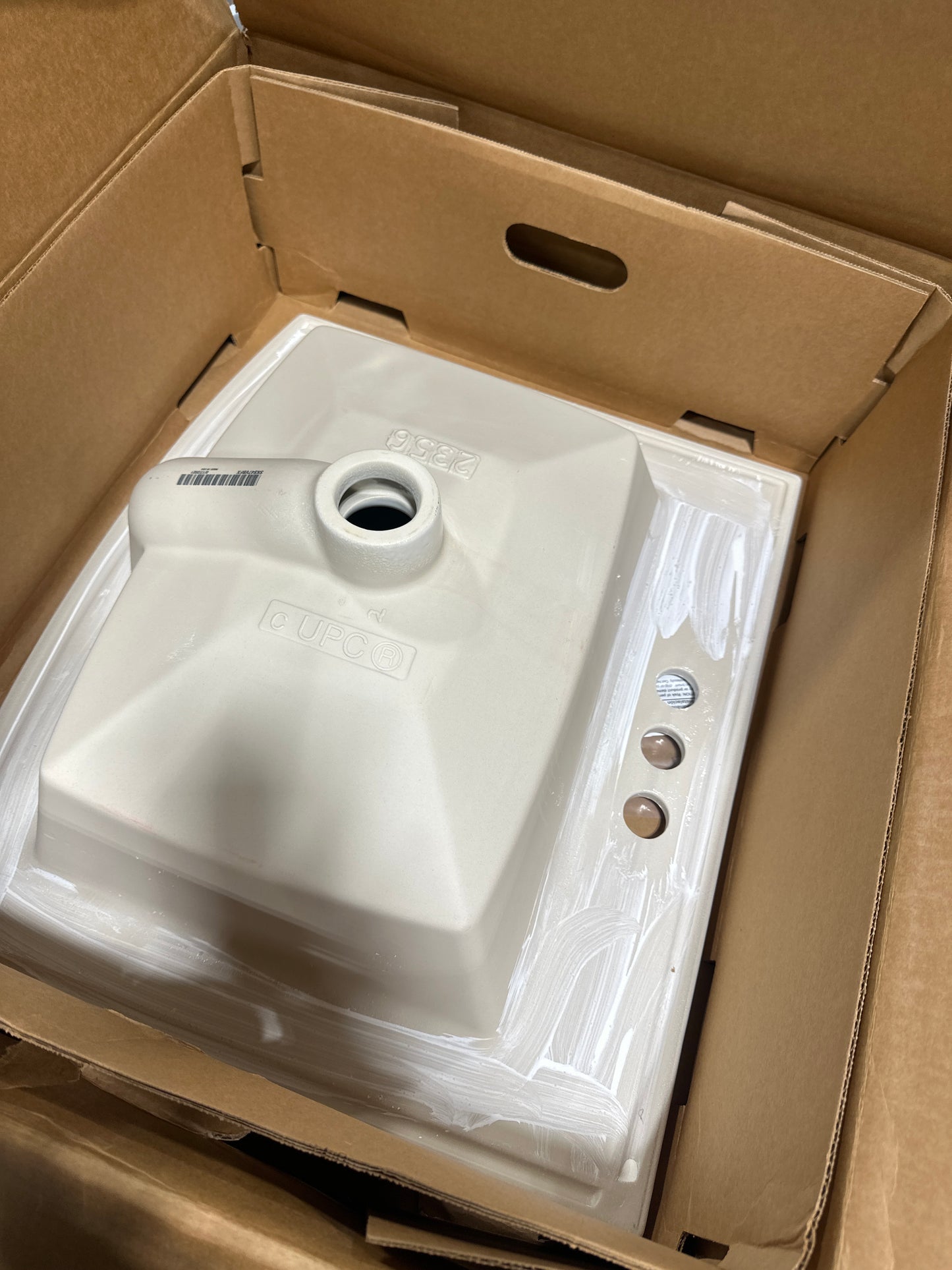 Kohler 2356-4-0 Archer® 22-3/4" rectangular drop-in bathroom sink, White
