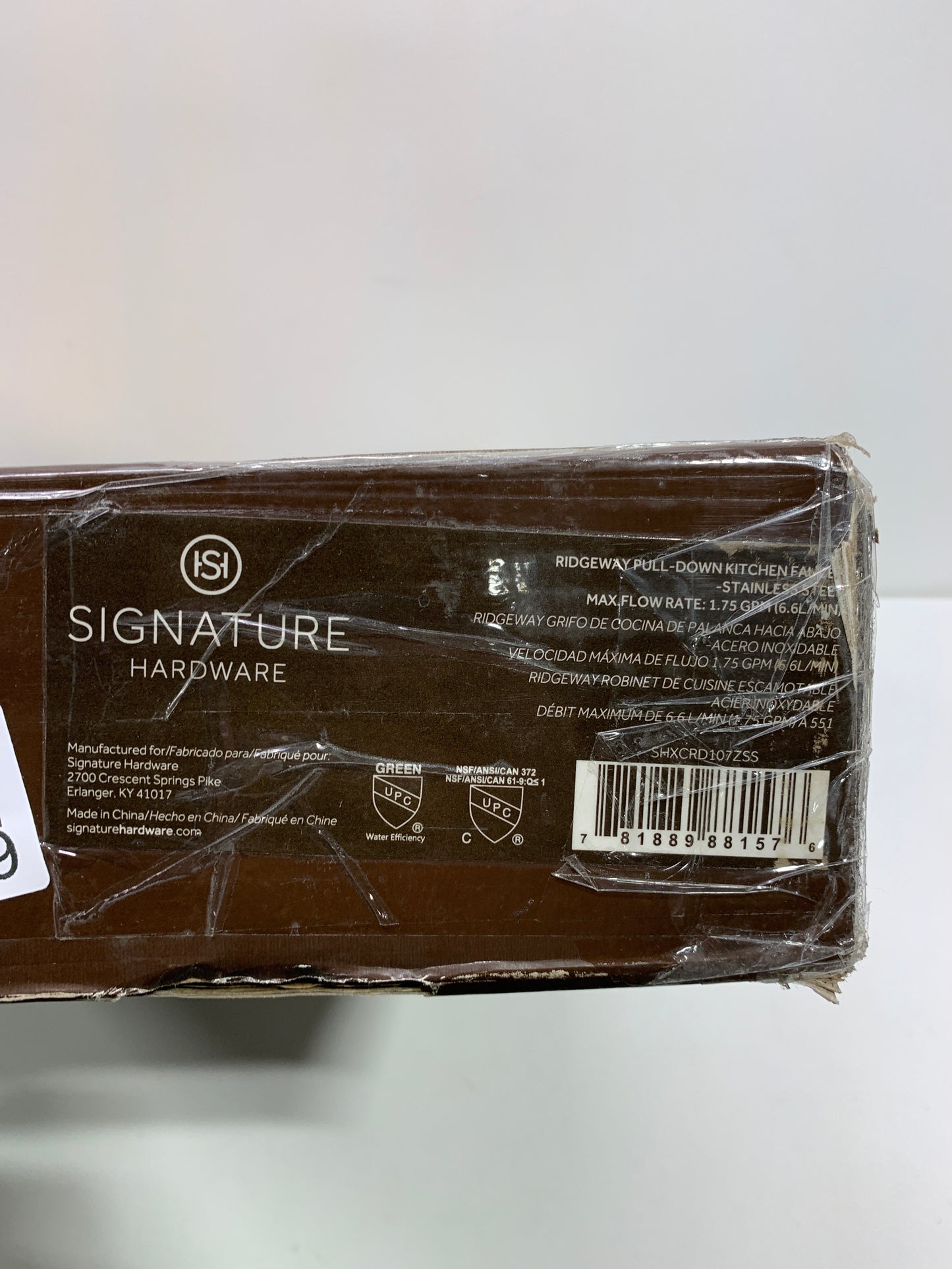 Ridgeway Single Handle Pull Down Sprayer Kitchen Faucet in Stainless Steel