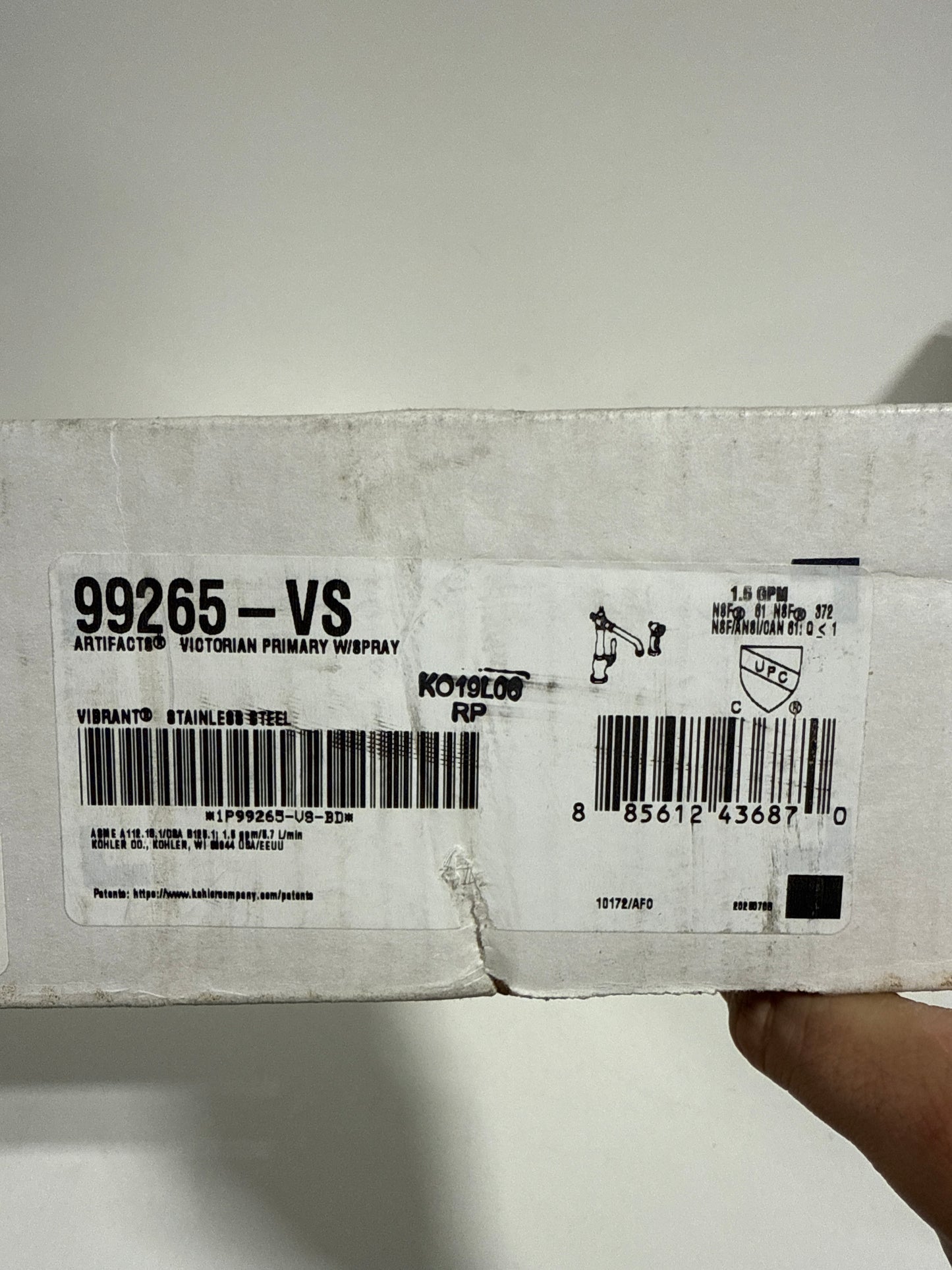 Kohler Artifacts Kitchen Faucet Vibrant Stainless Single Handle - K-99265-VS