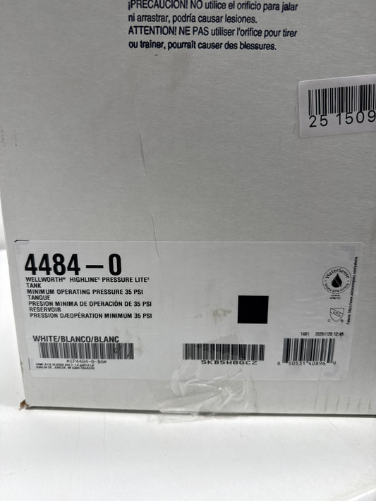 KOHLER Highline 1.1 GPF Single Flush Toilet Tank Only in White-K-4484-0