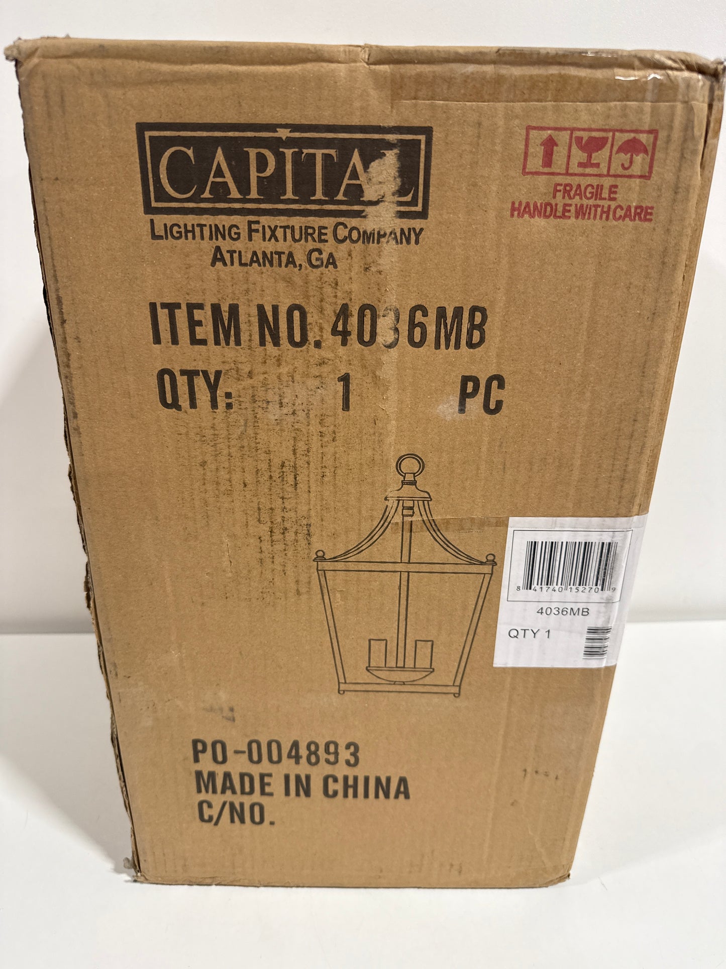 Capital Lighting Fixture Company Stanton 10 Inch Cage Pendant Stanton - 4036MB - Transitional