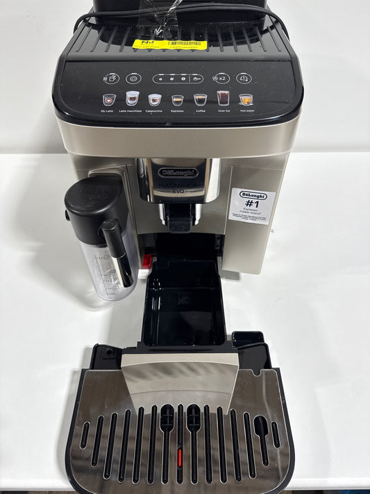 Scratch & Dent De'Longhi - Magnifica Evo Espresso Machine with Automatic Milk Frother for Hot and Iced Lattes, Coffee and More - Silver