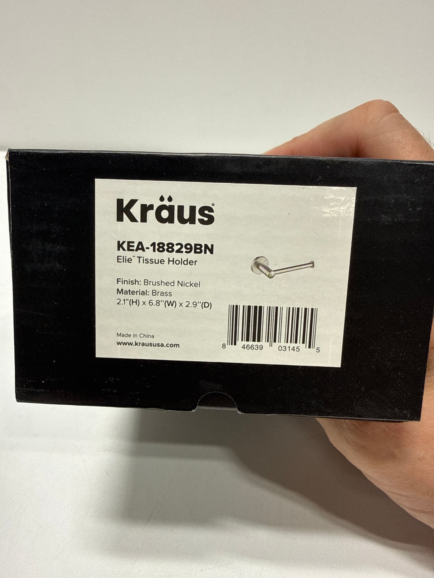 KRAUS Elie Bathroom Toilet Paper Holder, Brushed Nickel Finish, KEA-18829BN