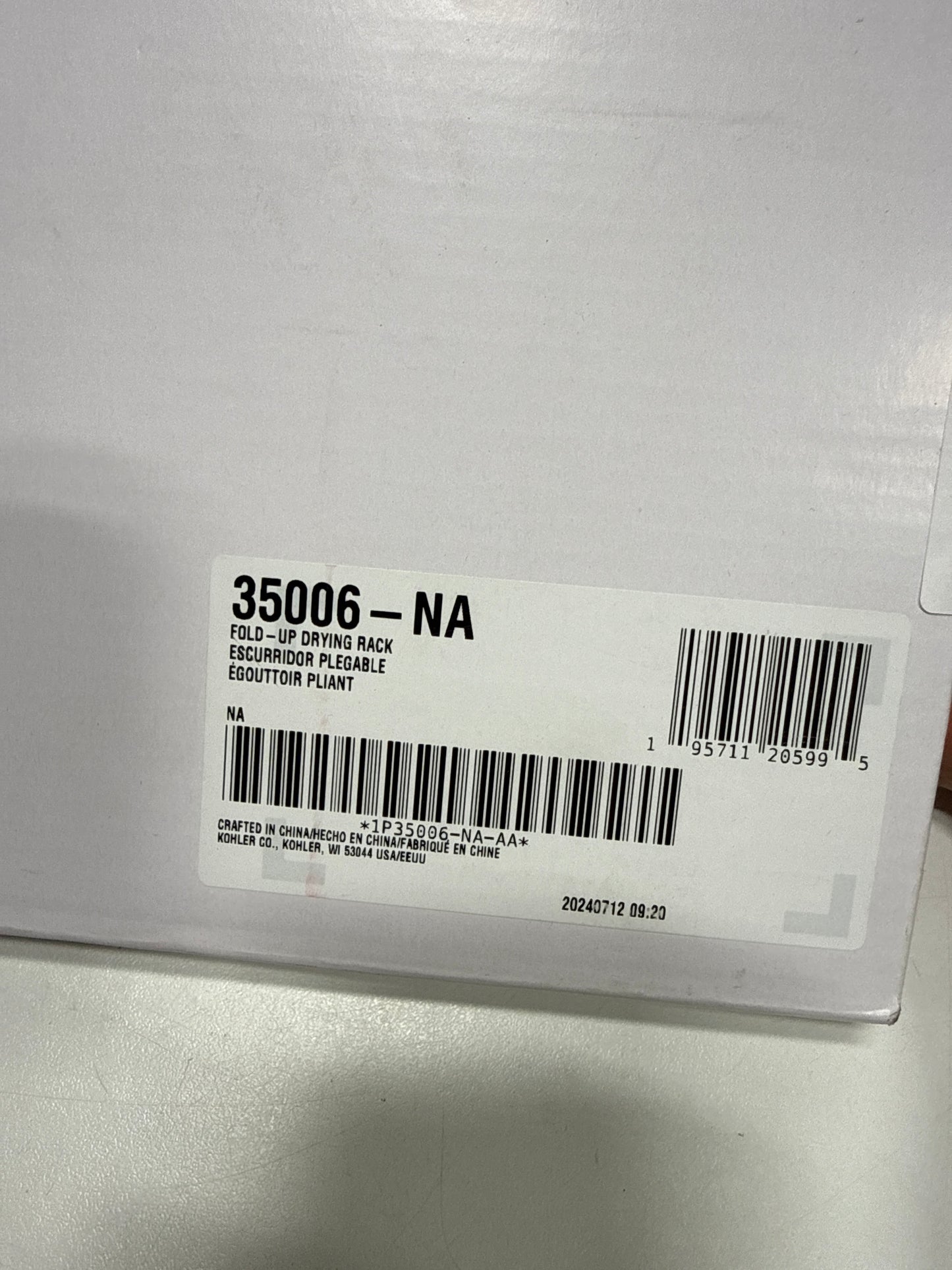 Kohler Bifold Multipurpose Rack