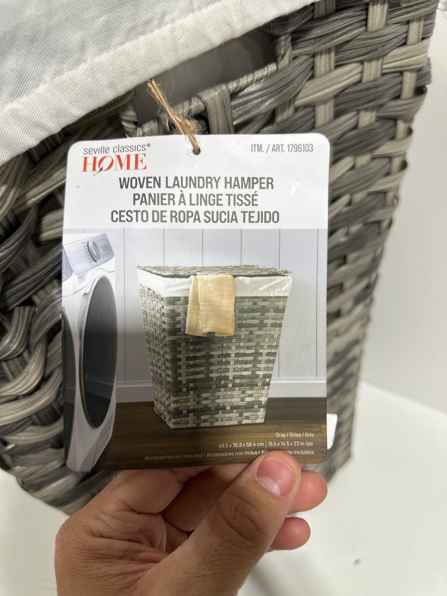 See Desc Seville Laundry Hamper