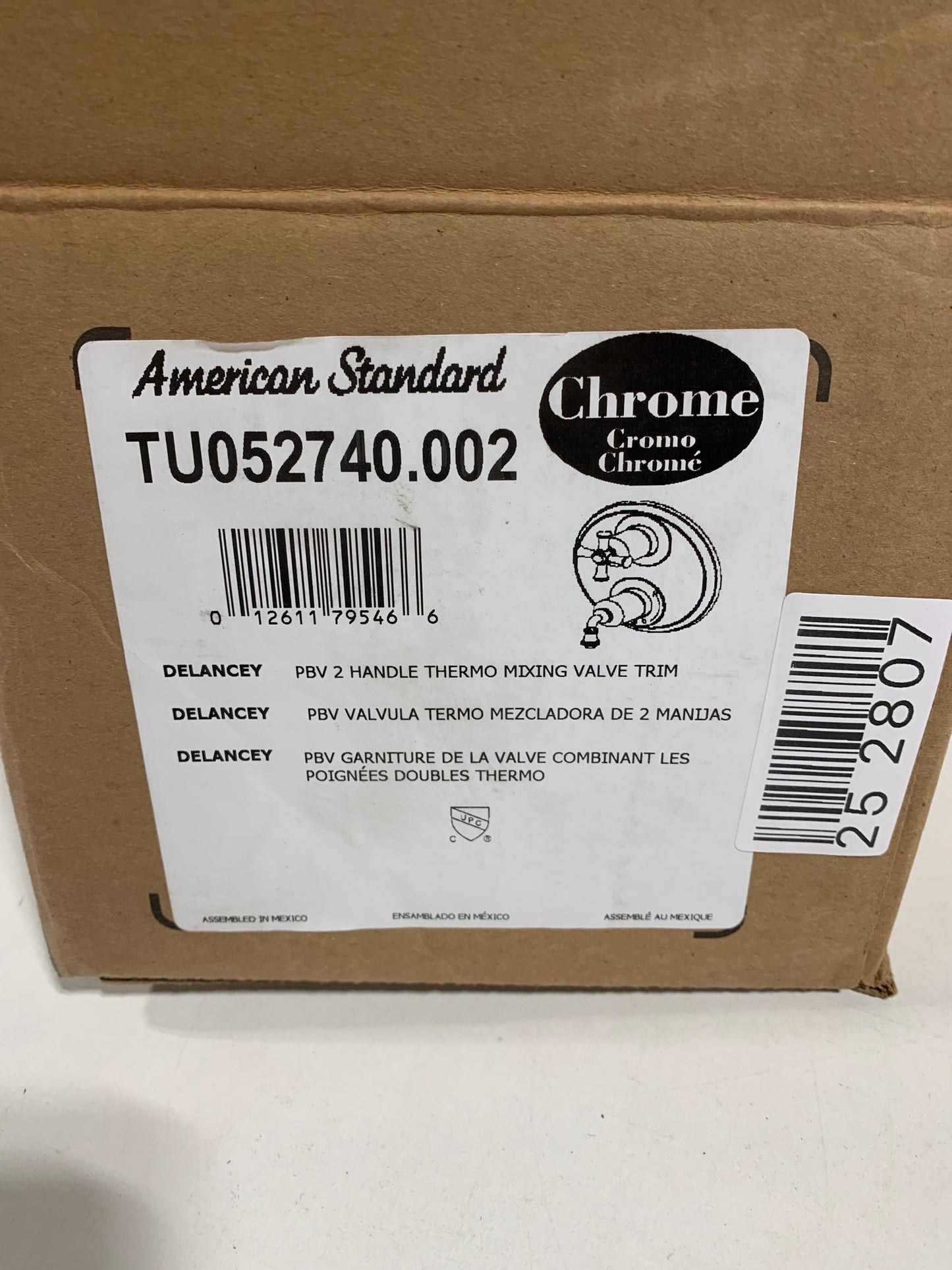 American Standard TU052740.002 Delancey 2-Handle Integrated Shower Diverter Trim Only, Chrome