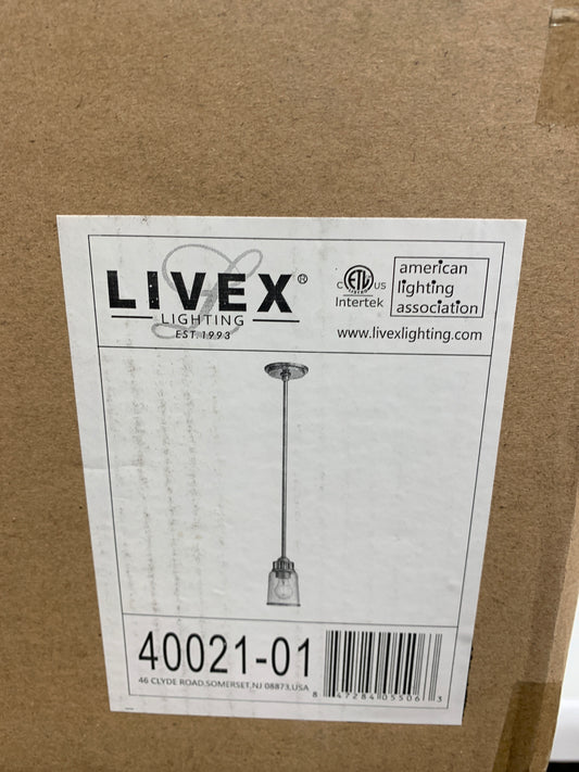 Livex Lighting Lawrenceville Single Light 5" Wide Mini Pendant