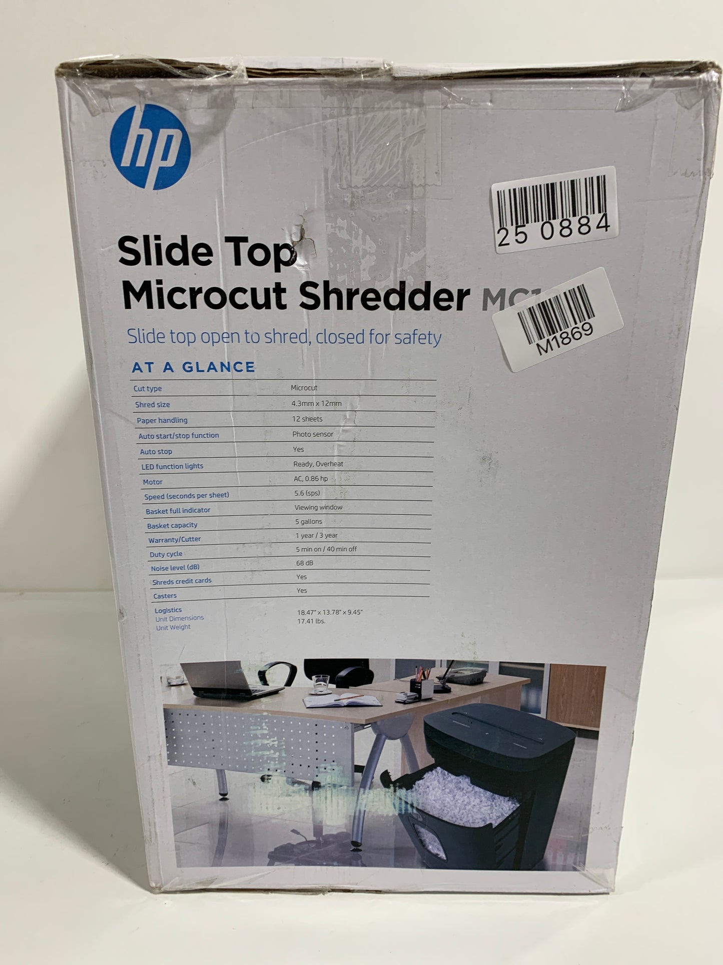 HP - 12 Sheet Microcut Paper Shredder