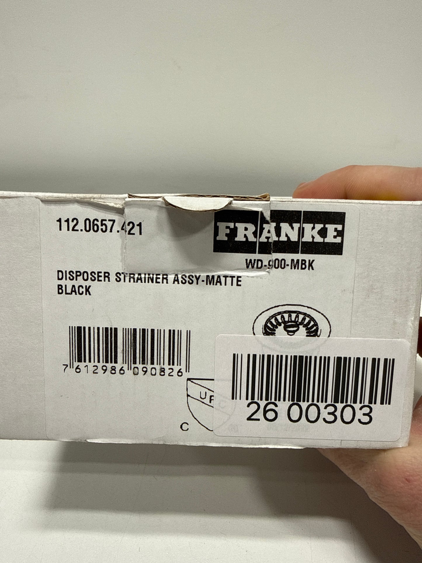 Franke WD-900-MBK Collar Cover for Waste Grinder Color Line-112.0657.421, Black