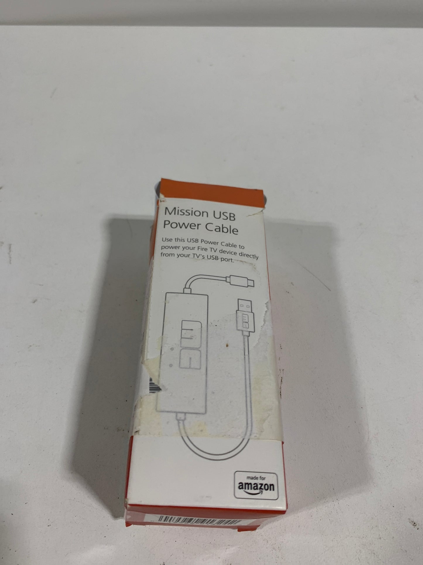 Amazon - Made for Amazon, USB Power Cable for Fire TV Stick (Eliminates the Need for AC Adapter) - Black