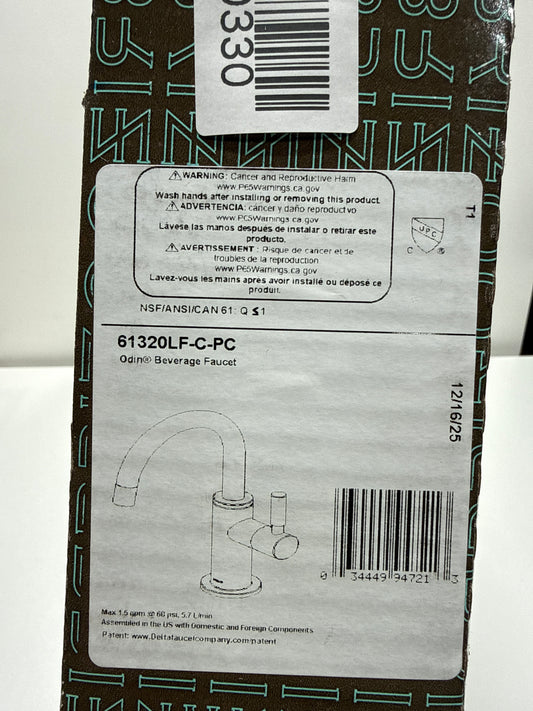 Brizo 61320LF-C Odin 1.5 GPM Cold Only Water Dispenser Beverage Faucet