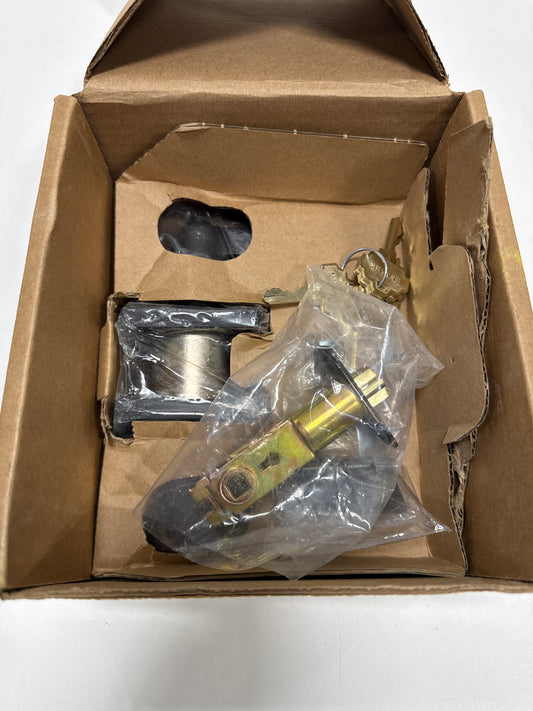 Emtek Helios Keyed Lever with Square Rosette 5122HLORHUS19