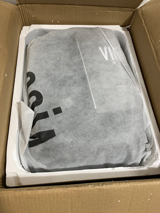 VIGO Sottile 18"L x 13"W x 4"H Over the Counter MatteShellTM Rectangular Vessel Bathroom Sink in Black -VG07110