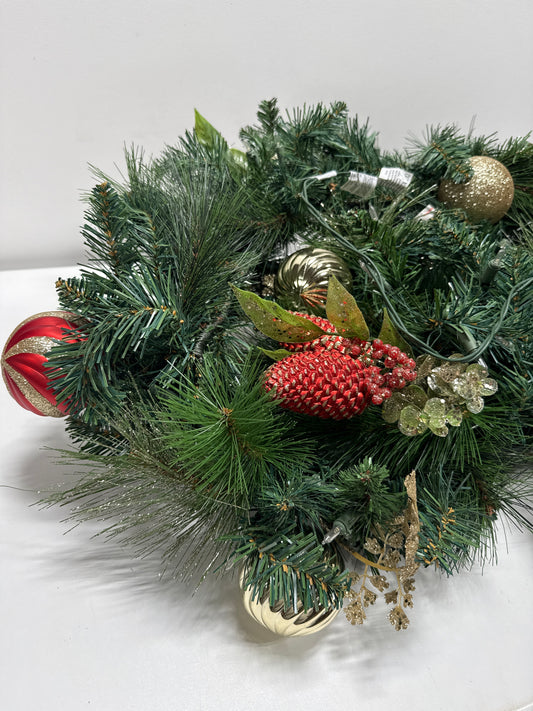 Kirkland 9’ Decorated Garland with Pre-Lit Micro LED LIghts Assorted Colors - *Christmas & Seasonal