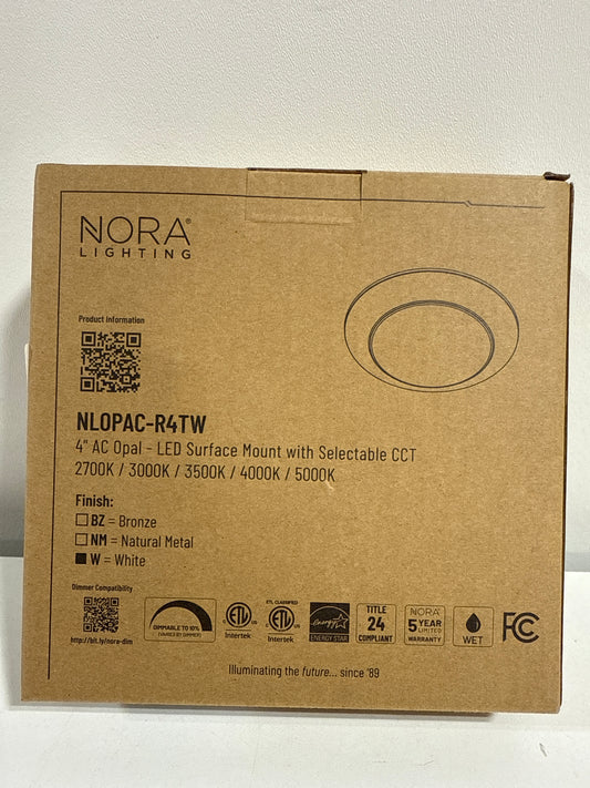 Nora Lighting NLOPAC-R4TW Opal 6" Wide LED Flush Mount