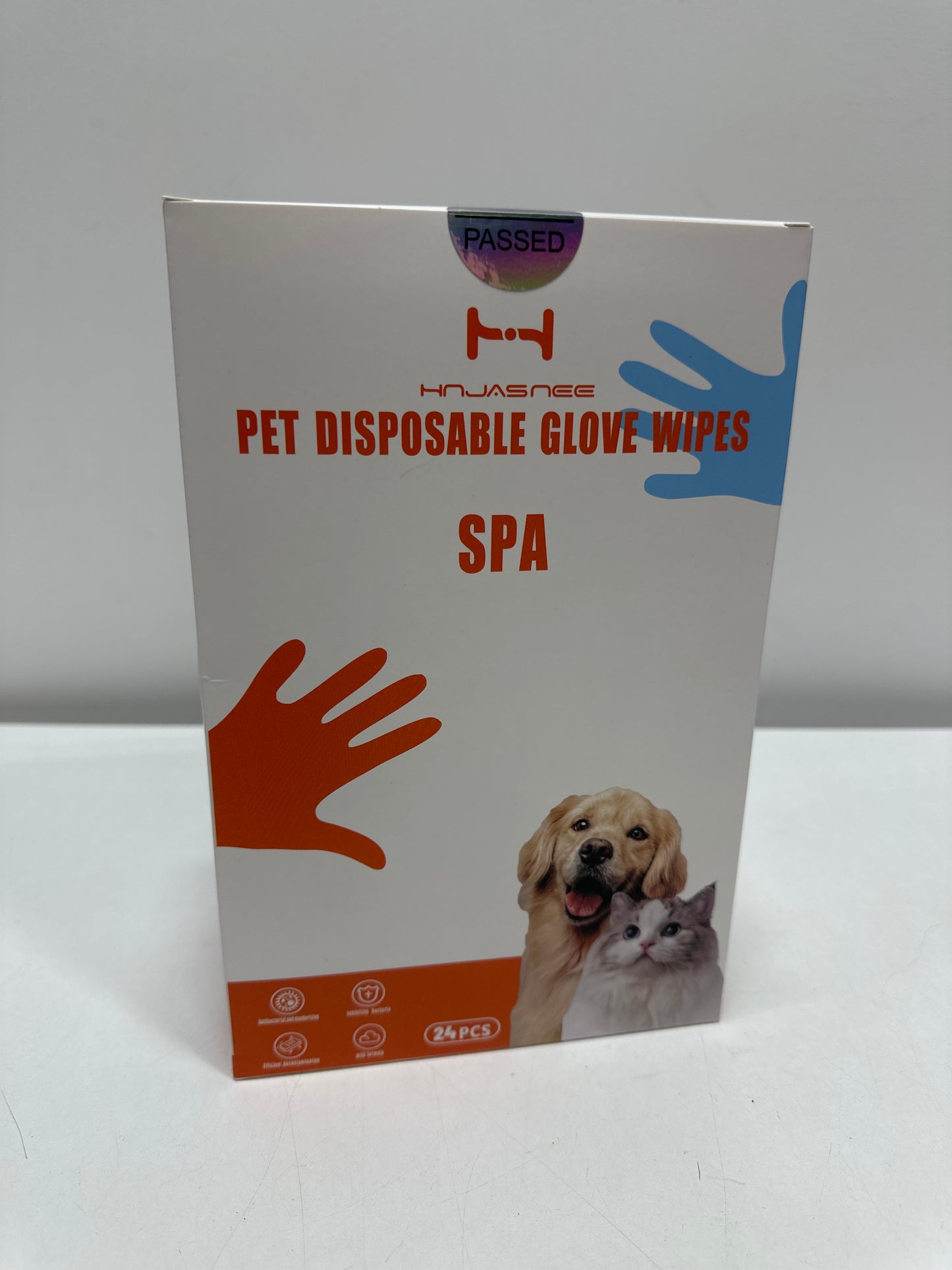 24 x Hnjasnee Pet Grooming Gloves for Dogs and Cats, coconut oil for dogs ๏ผ dog paw wipes ๏ผdog washing gloves ๏ผcoconut oil for dogs