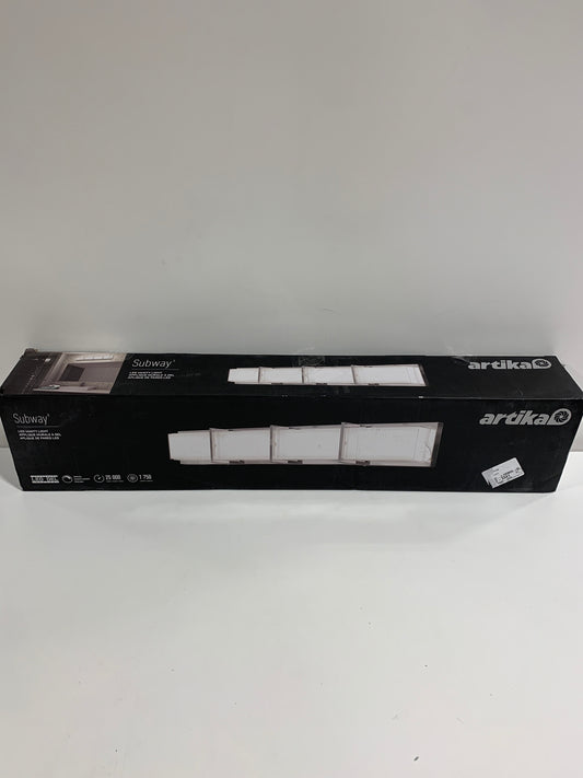 Artika Subway LED Integrated 35-Inch 4-Section Vanity - Chrome Finish Chrom