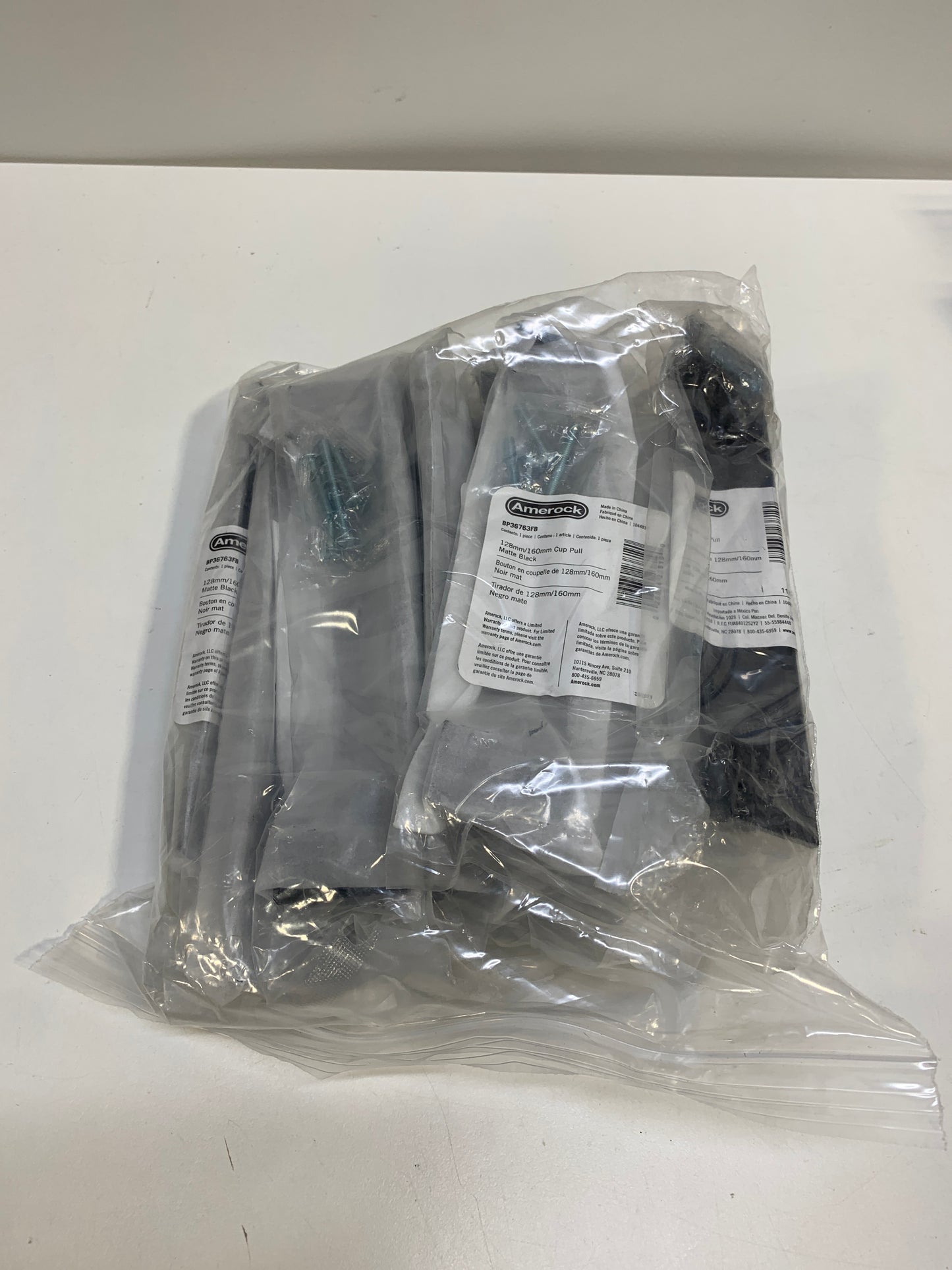 10 x Amerock Appoint 5-1/16 and 6-5/16 Inch Dual Center to Center Cup Cabinet Pull