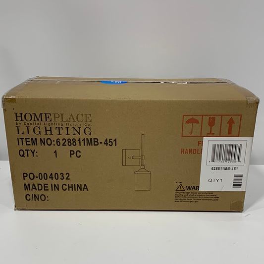 Capital Lighting Colton 17" Tall Bathroom Sconce Matte Black