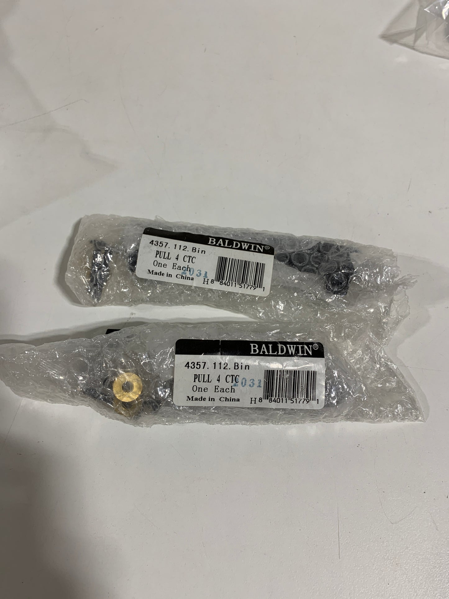 2 x Baldwin 4357.BIN Severin Fayerman 4 Inch Venetian Bronze