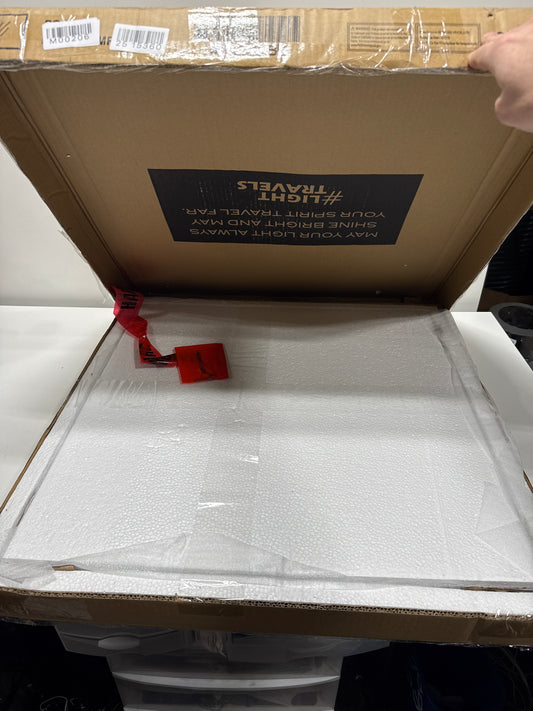 Elegant Lighting MR42424 Eternity 24" W X 24" H Transitional Square Framed Bathroom Wall Mirror Black