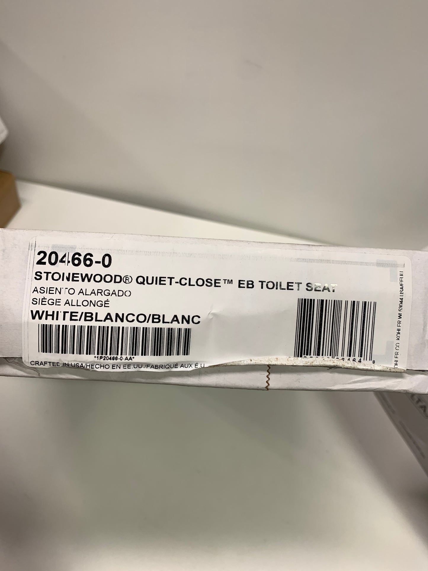 KOHLER 20466-0 Stonewood Elongated Toilet Seat with Quiet-Close