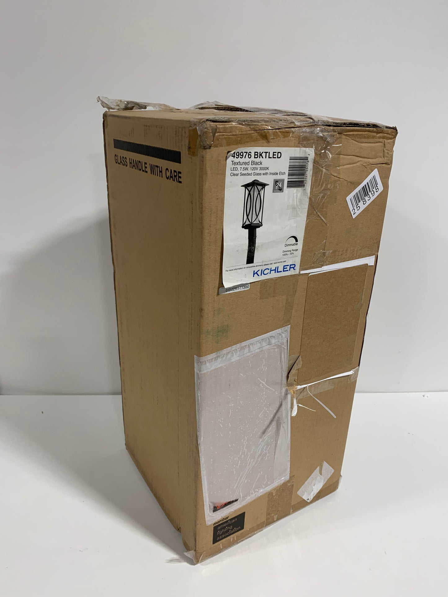 Kichler 49976LED Ashbern Single Light 19" Tall Integrated LED Outdoor Single Head Post