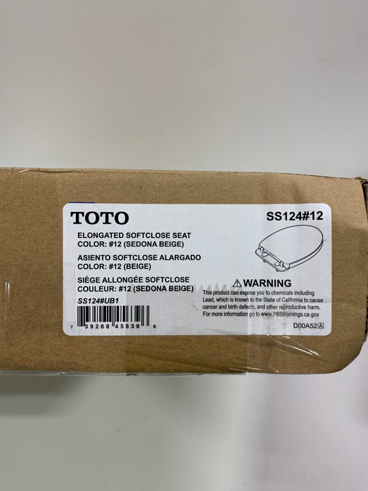 TOTO SoftClose Non Slamming Slow Close Elongated Toilet Seat and Lid Sedona Beige - SS124#12